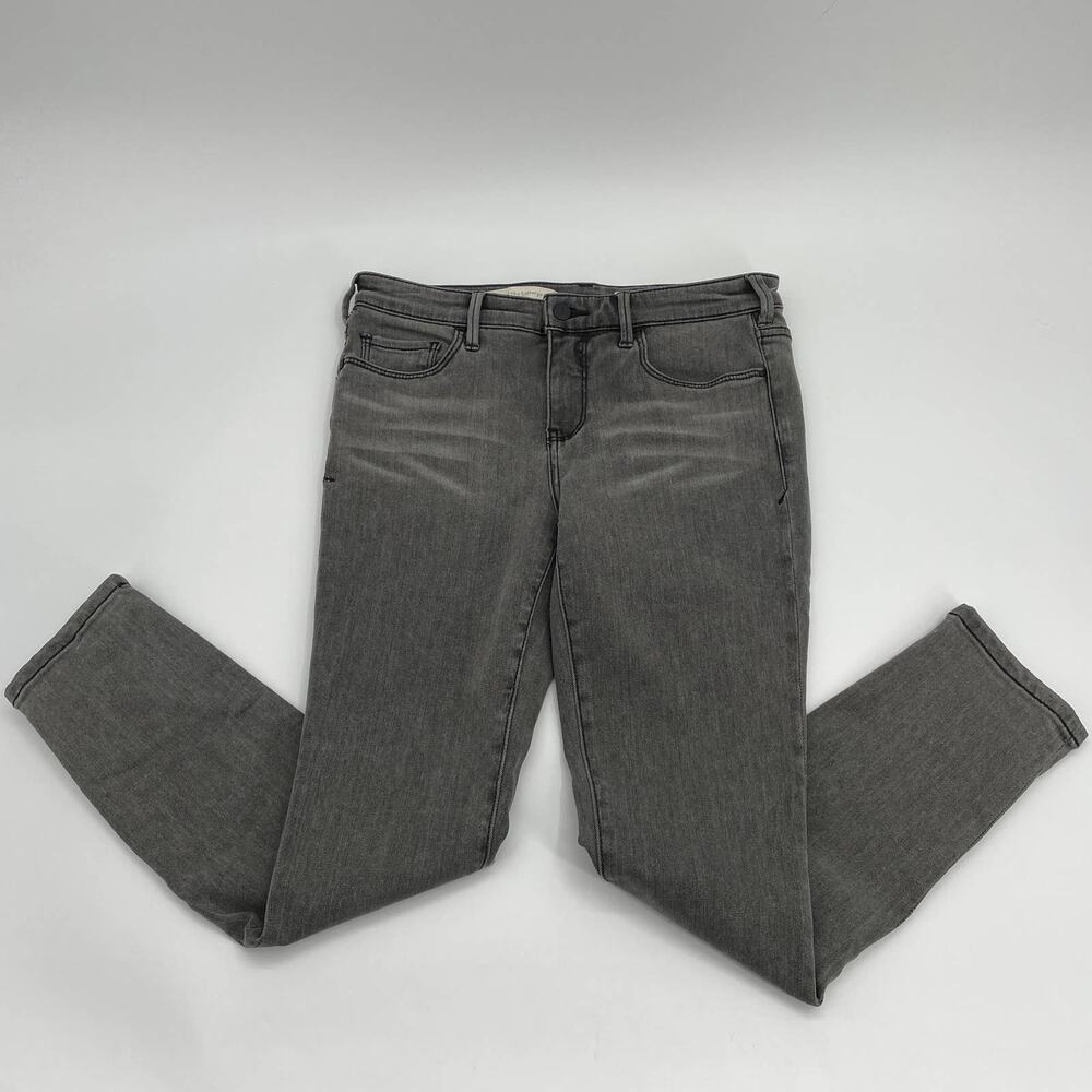 PILCRO by Anthro Jeans Serif Mid-Rise Skinny Grey Pants Womens Size 29P Stretch